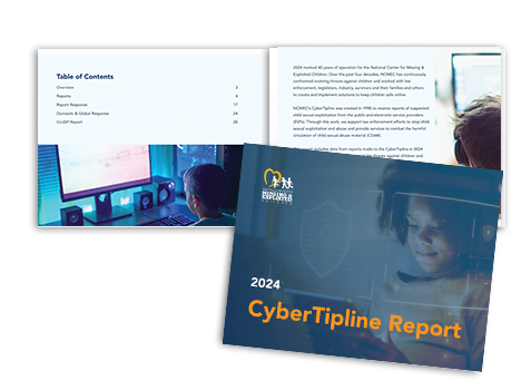 CyberTipline 2024 Report illustration