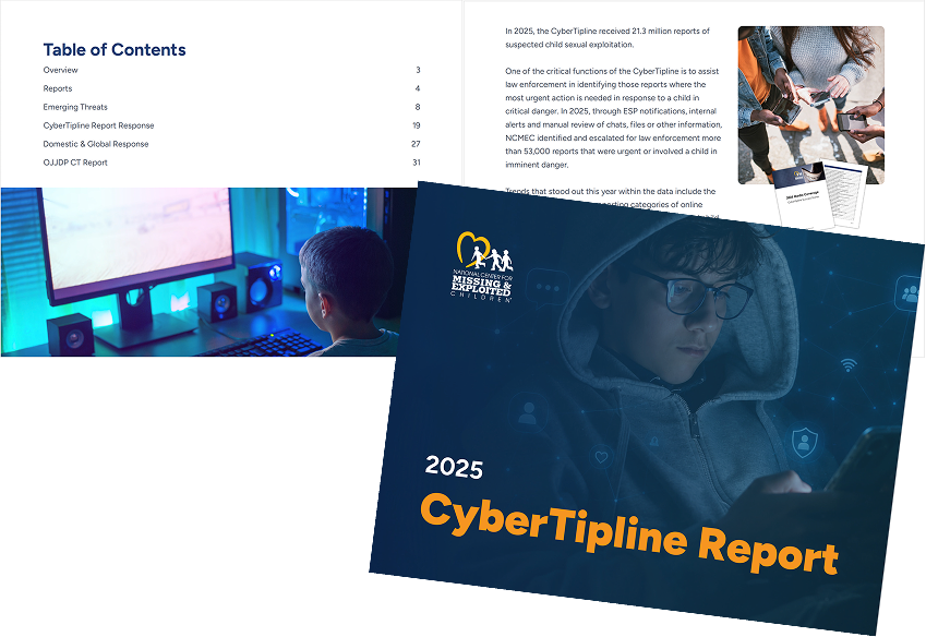 2025 CyberTipline Report illustration